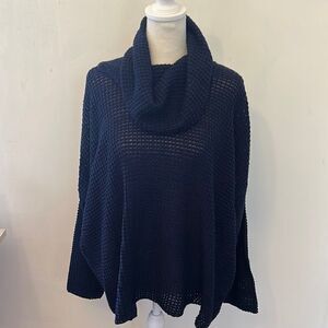 Jack by B B Dakota navy long sleeve cowl neck sweater Size M New